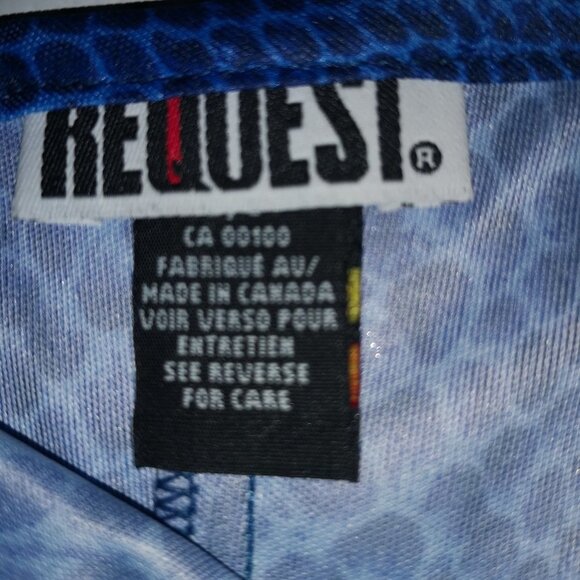 Request Ladies Size Large Blue Shoe String Strap Bathing Suit Coverup - Picture 3 of 5